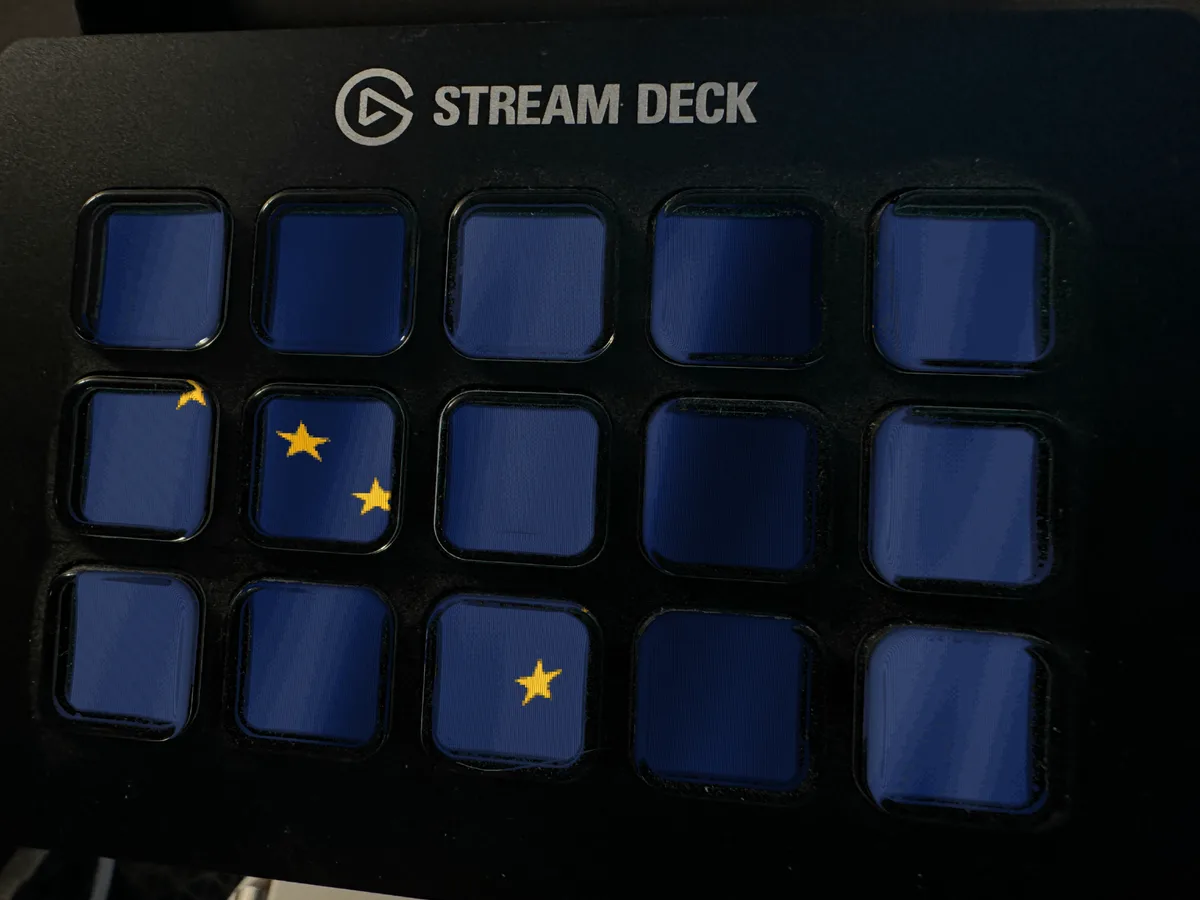 Alaska Flag shown running on a Stream Deck