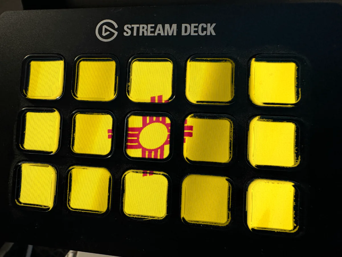 New Mexico Flag shown running on a Stream Deck