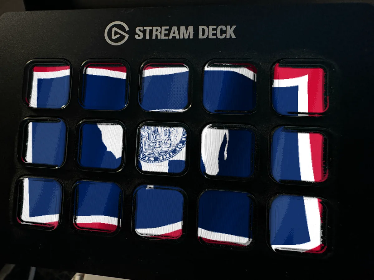 Wyoming Flag shown running on a Stream Deck
