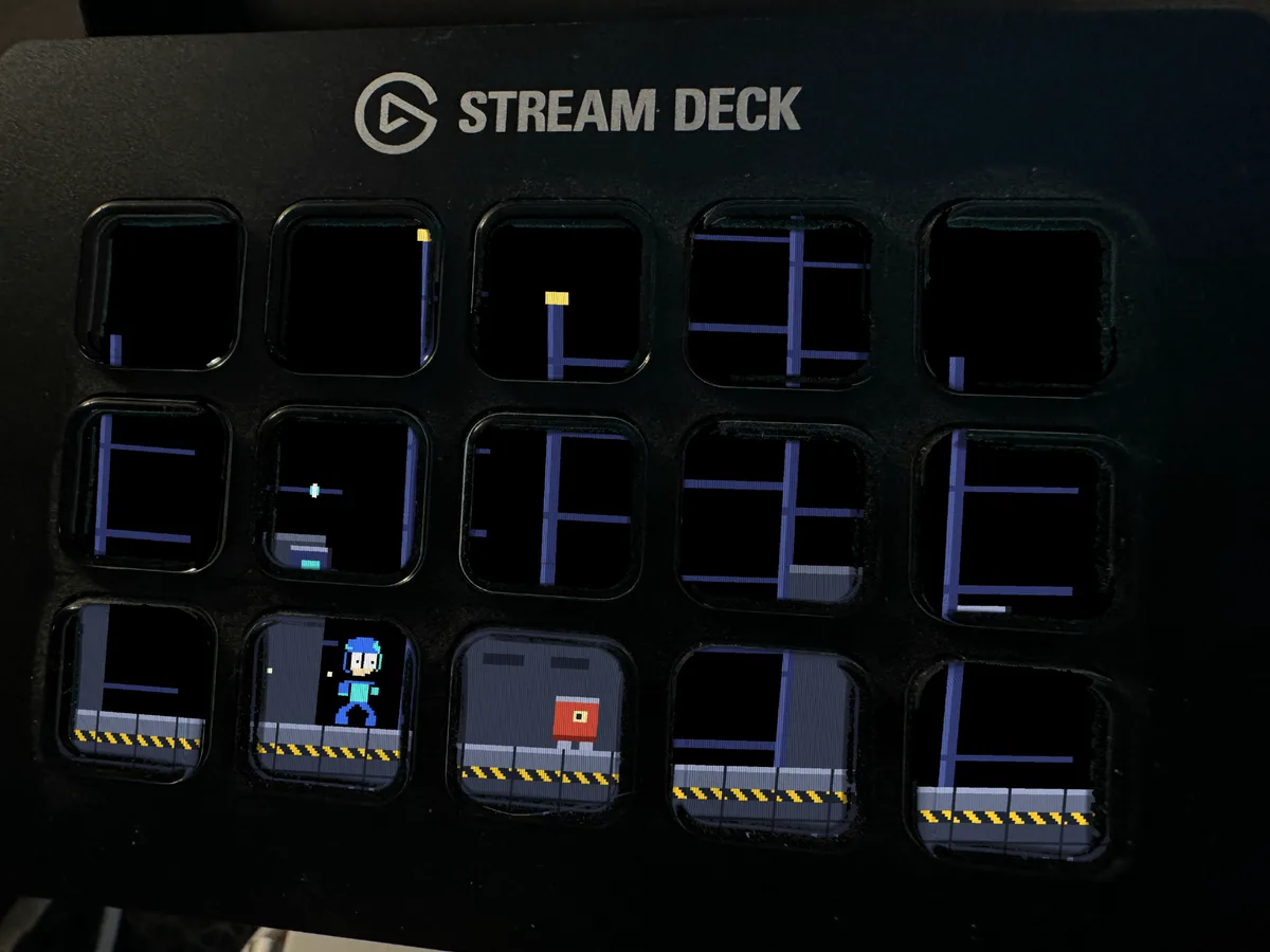 Blaster Bot shown running on a Stream Deck