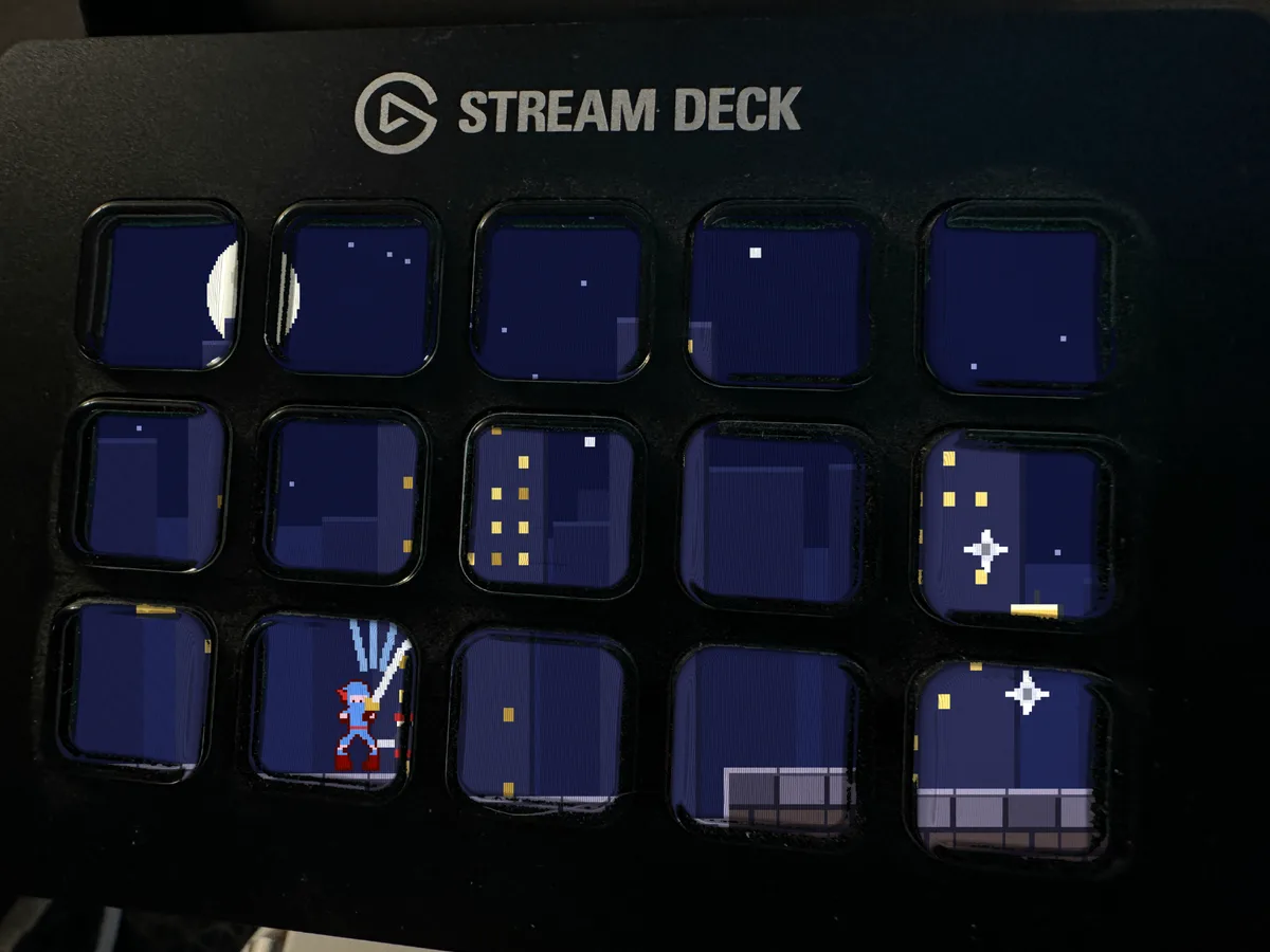 Shadow Blade shown running on a Stream Deck