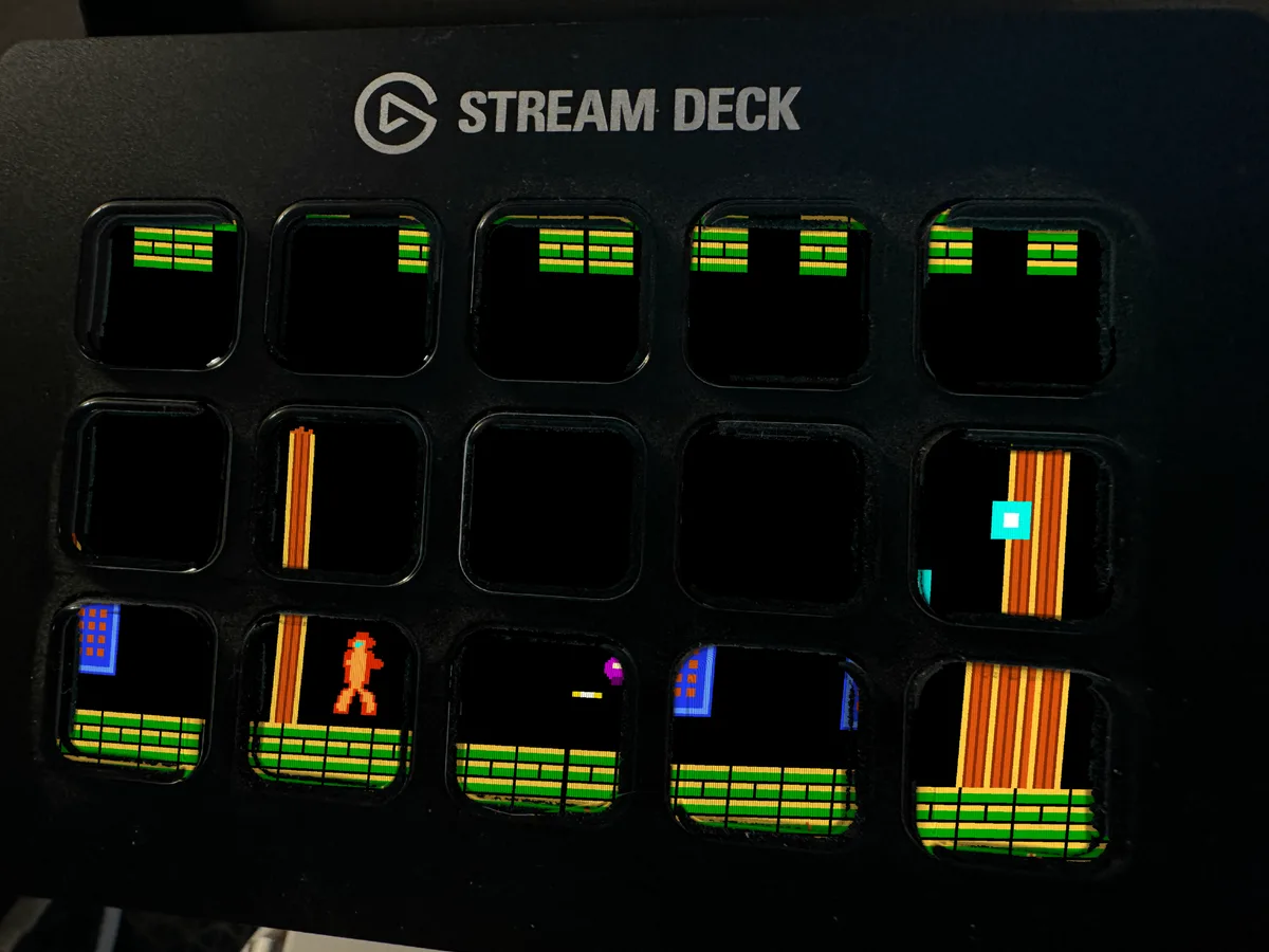 Star Diver shown running on a Stream Deck