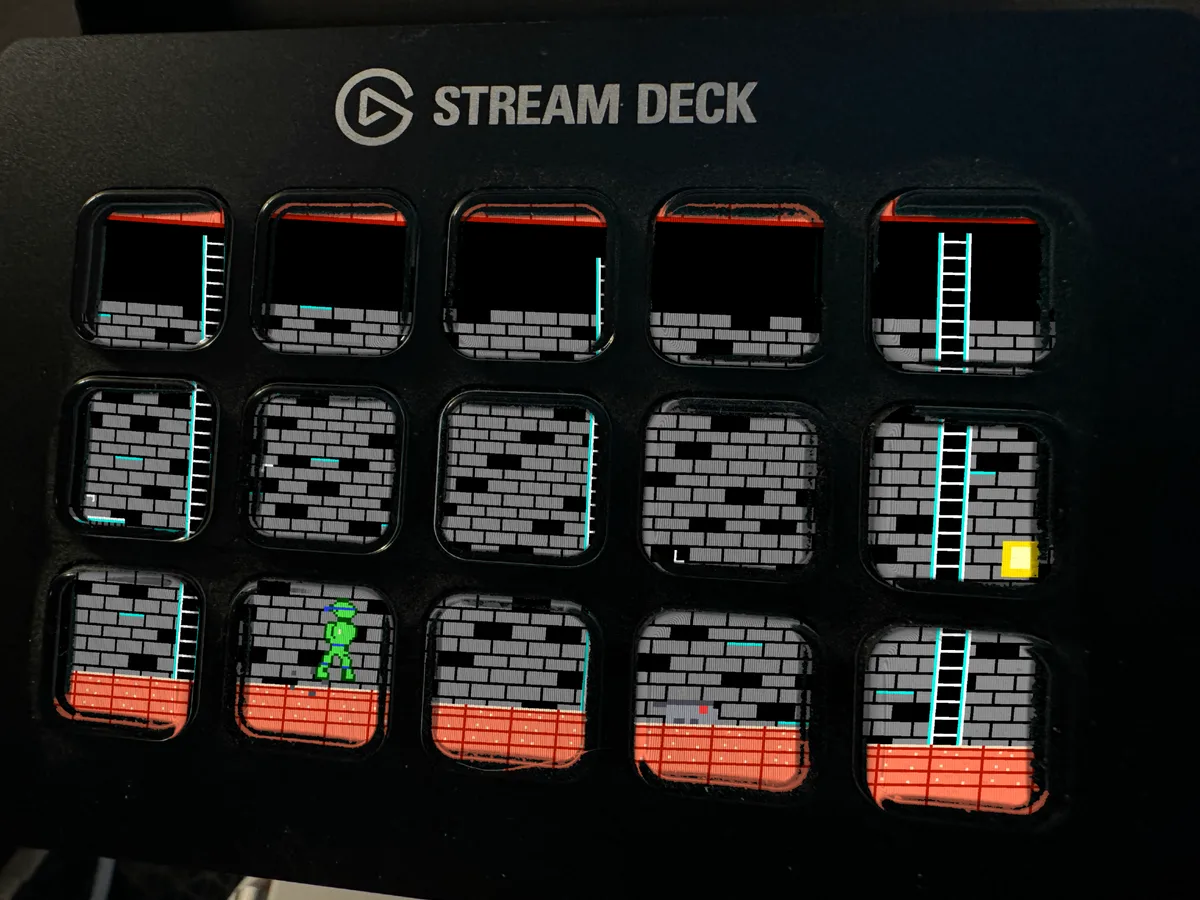 Storm Drain shown running on a Stream Deck