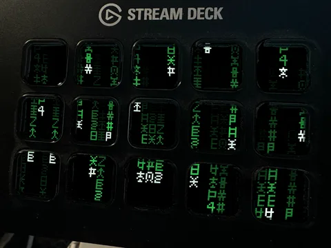 Glyph Rain — Stream Deck screensaver
